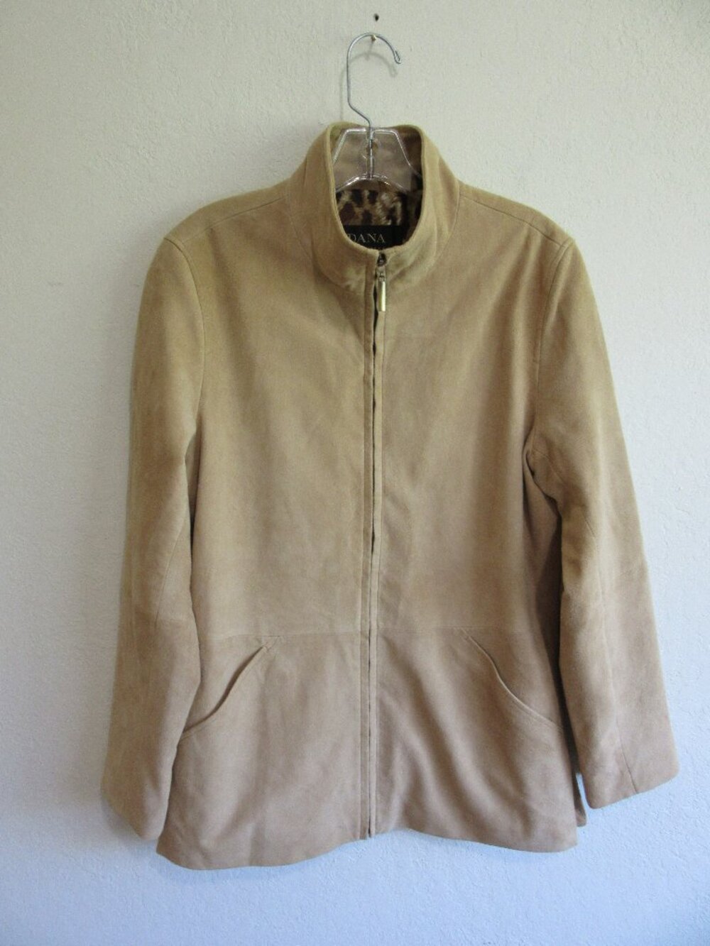 DANA BUCHMAN Tan Suede S Leather Jacket